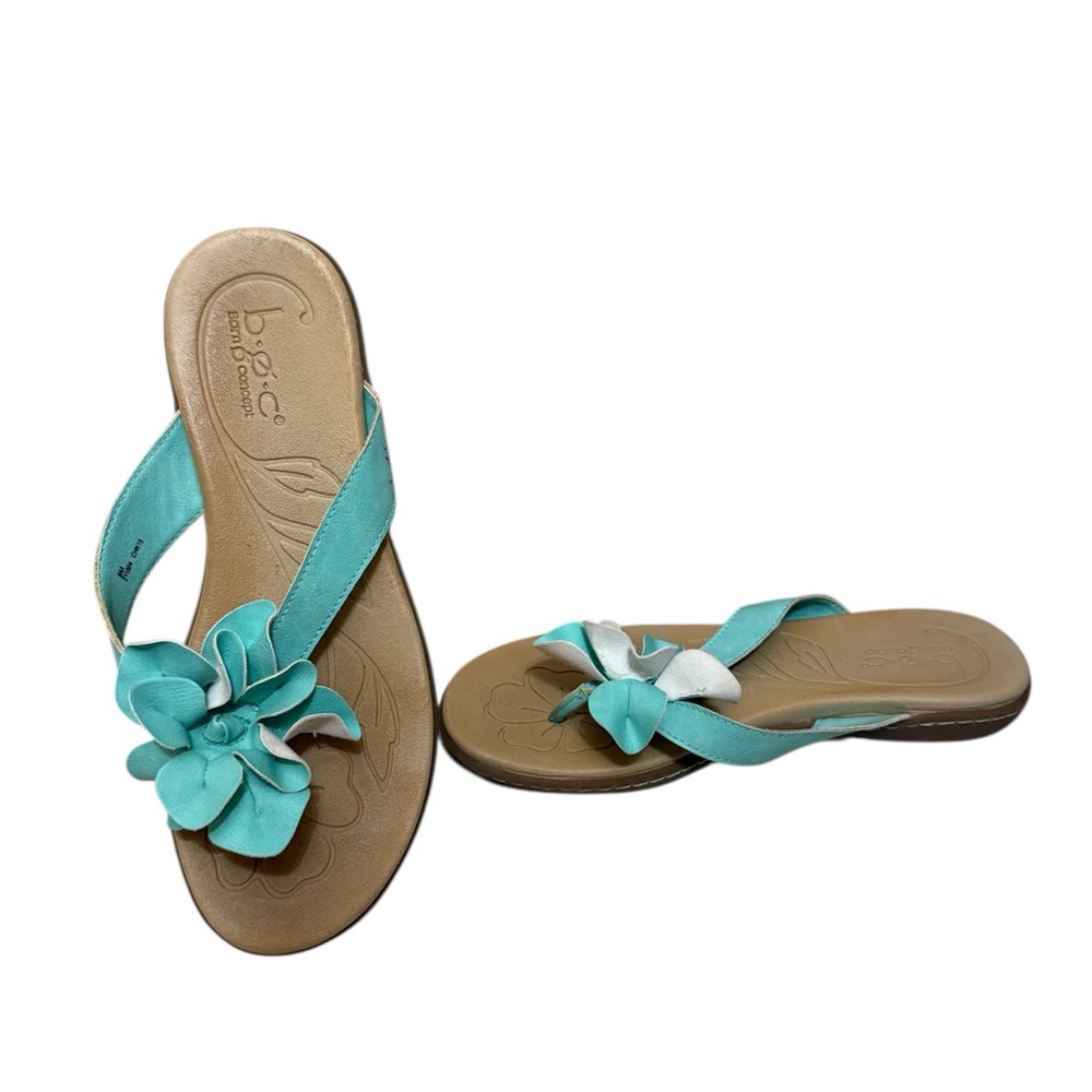 BOC Born Concepts | Aqua and Tan Floral Sandals